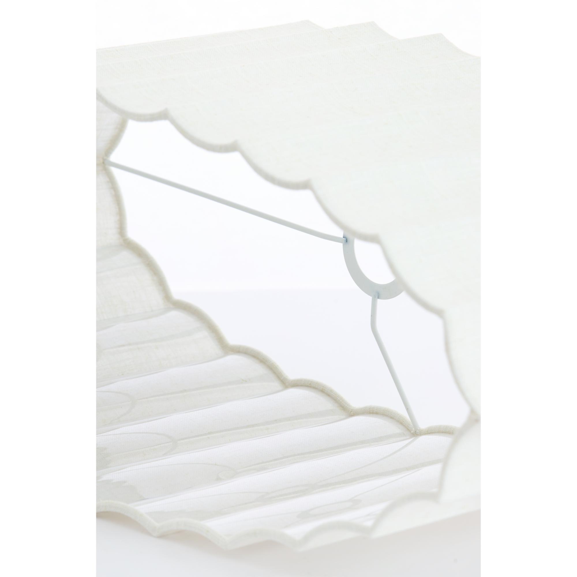 Abat-jour ovale blanc plissé Light & Living Disli – Image 6