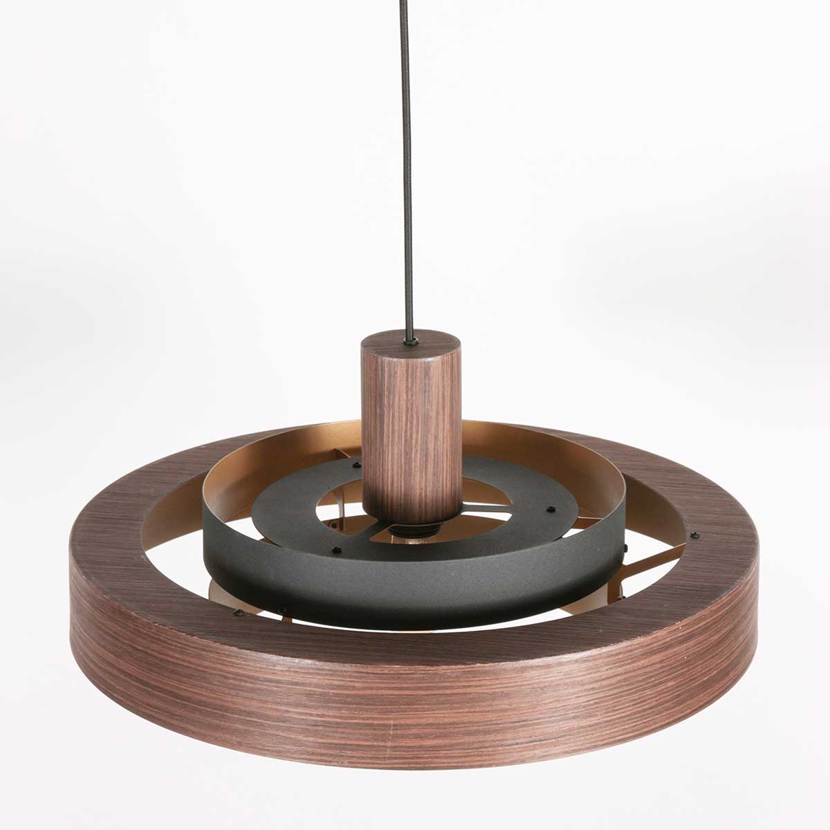 Suspension ronde rétro en bois Anne Lighting Flinter – Image 13