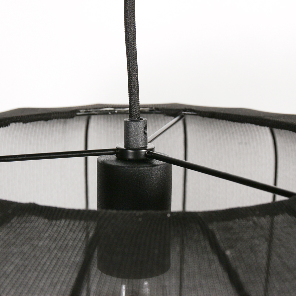 Suspension japandi noire en textile Anne Lighting Sable – Image 5