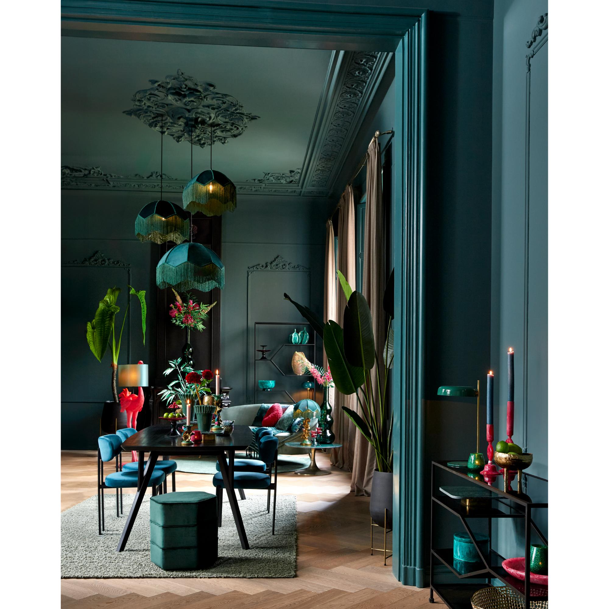 Suspension vintage verte en velours Light & Living Malacia – Image 7