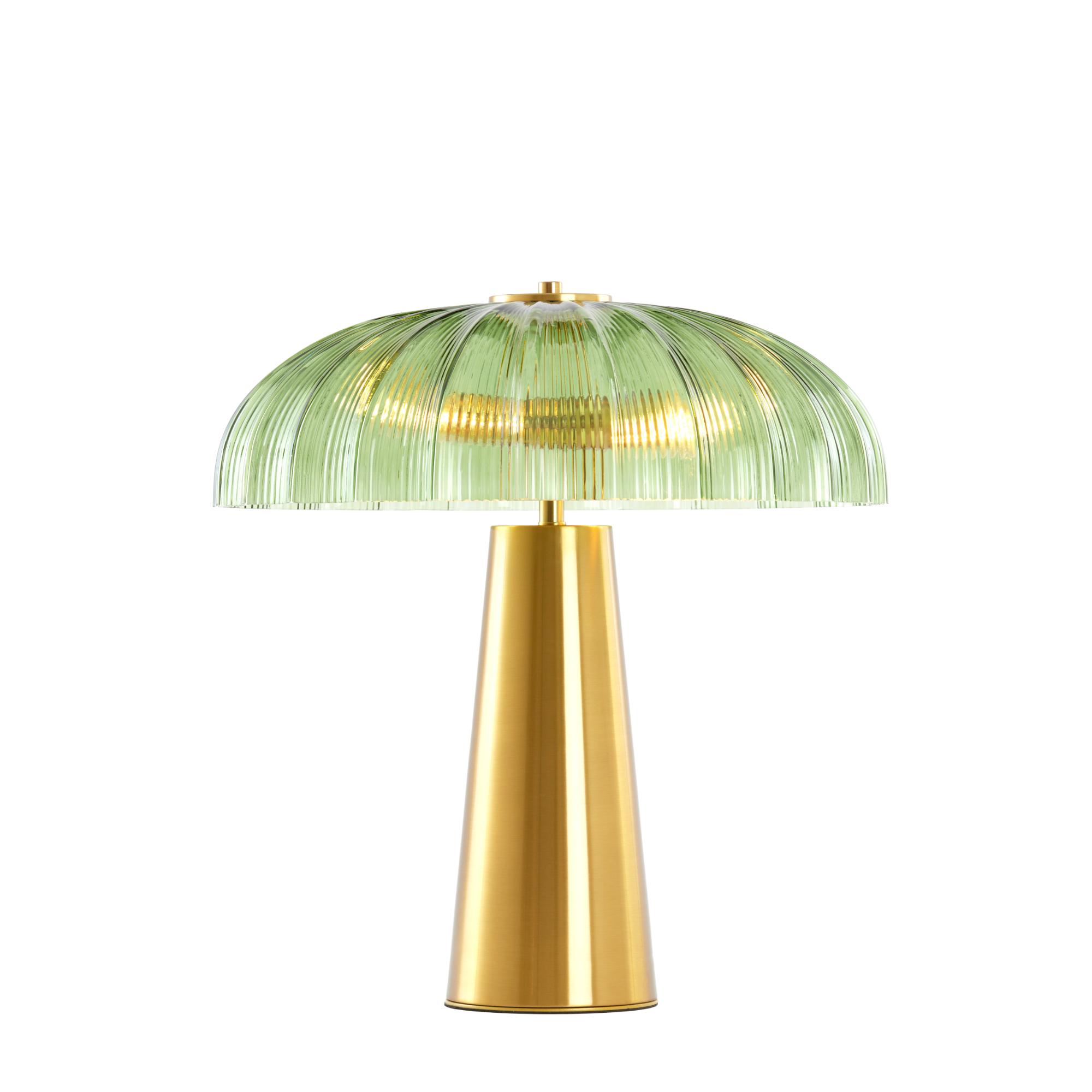 Lampe de table vert/or en forme de champignon Light & Living Fungo – Image 7