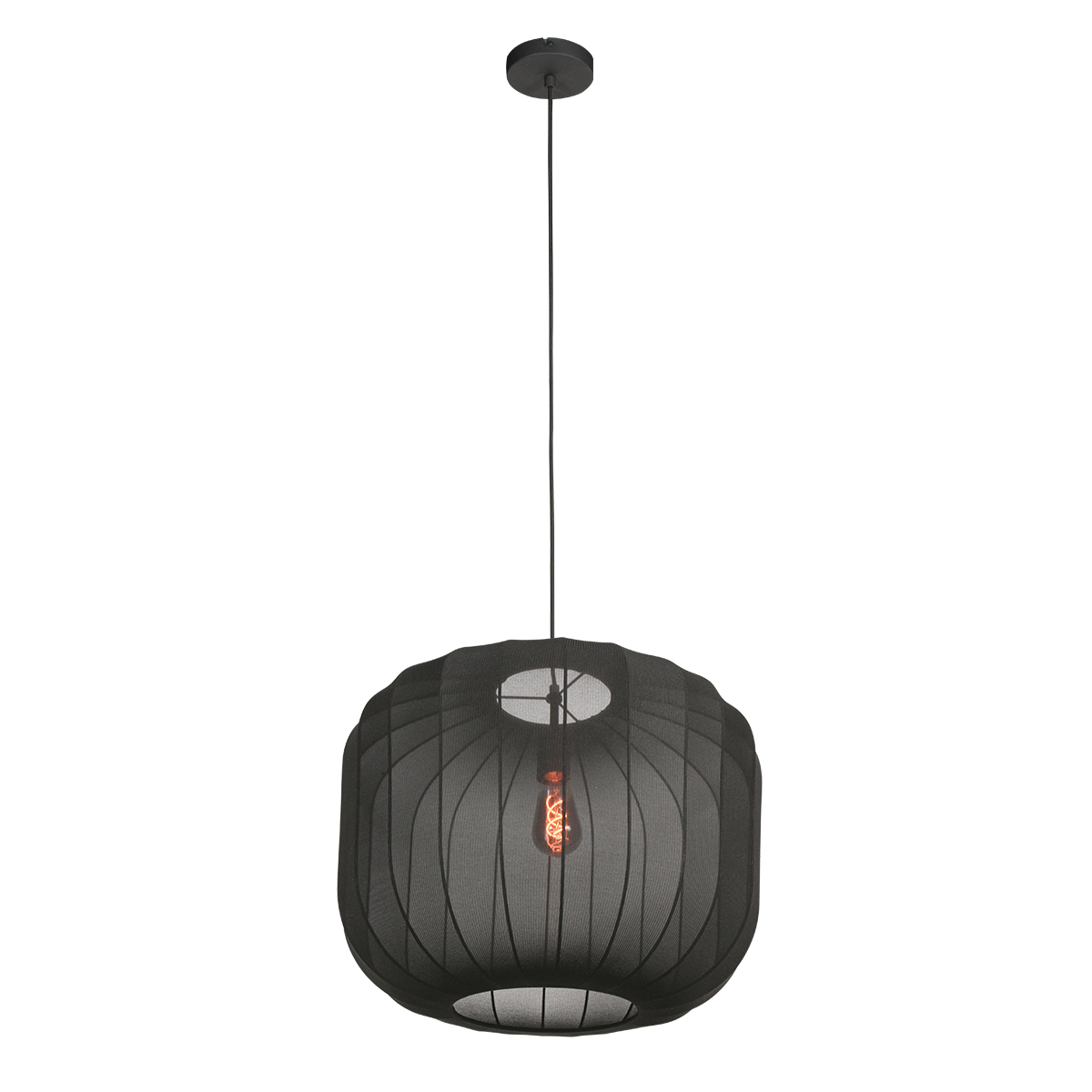 Suspension noire en textile transparent Anne Lighting Sable – Image 2