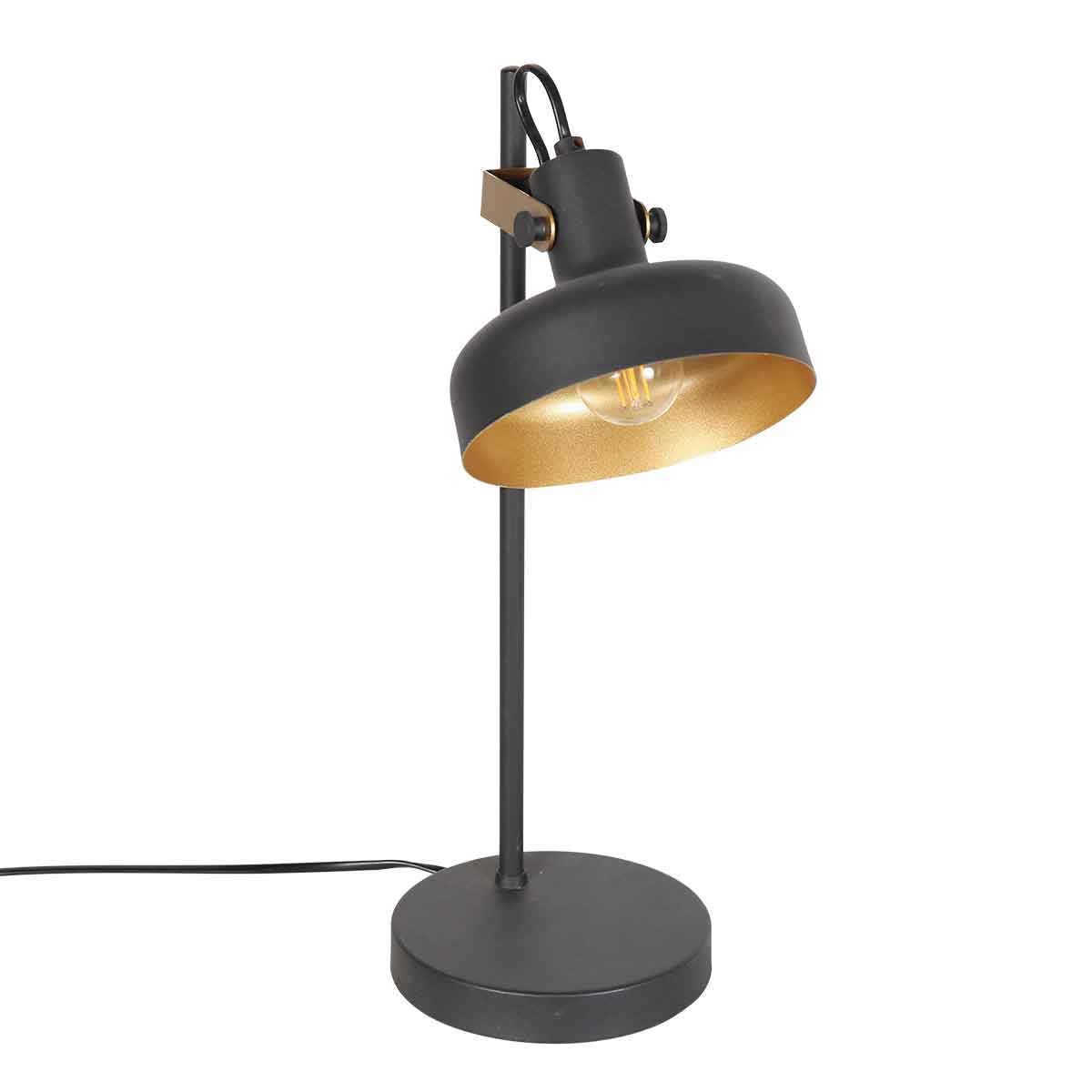 Lampe de table rétro avec détails dorés Mexlite Prato – Image 2