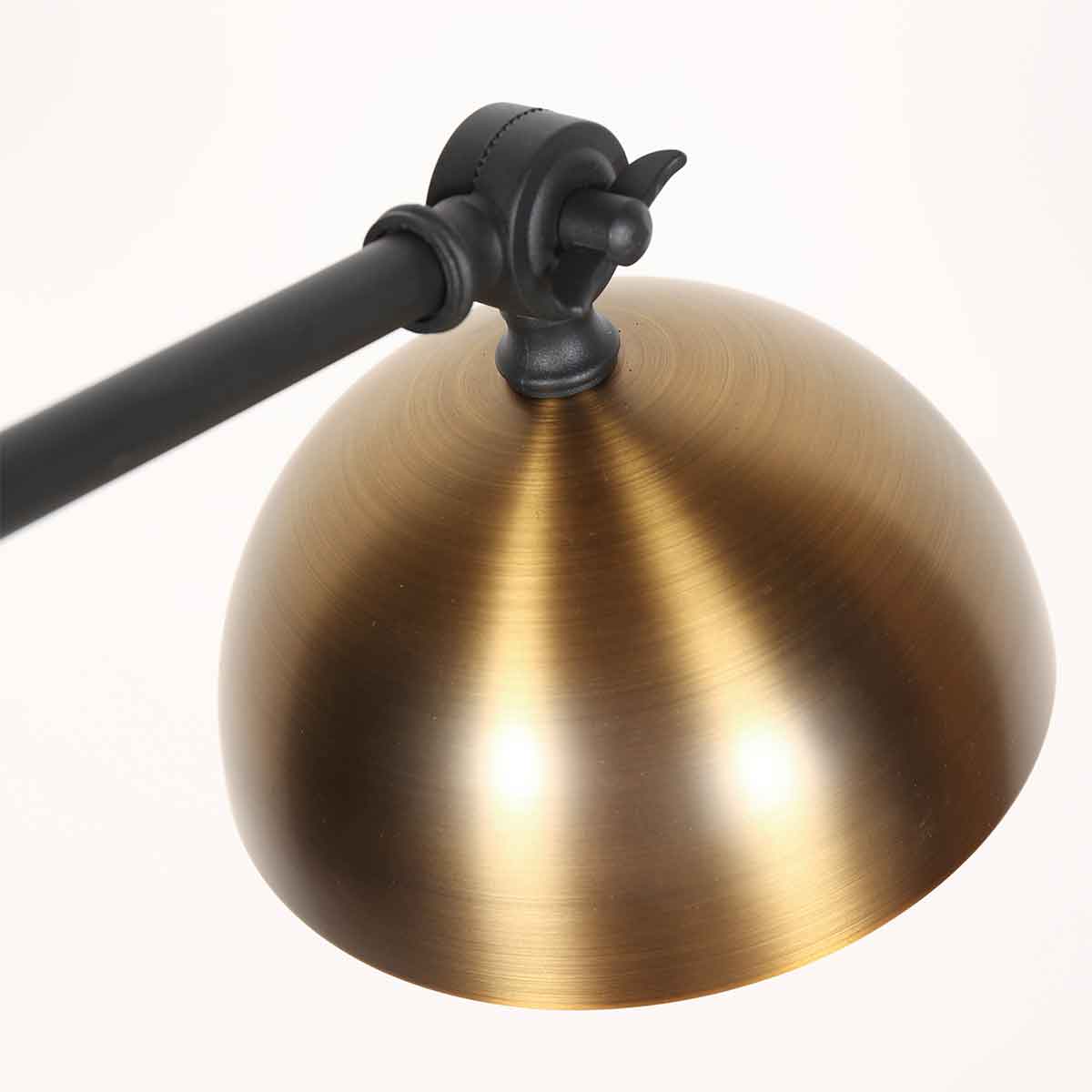 Applique murale noire rétro avec abat-jour bronze Steinhauer Pintino – Image 10