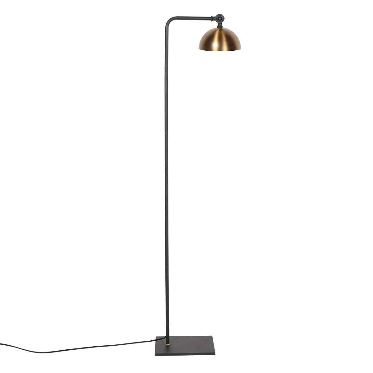 Lampe sur pied rétro noire avec abat-jour bronze Steinhauer Pintino – Image 9