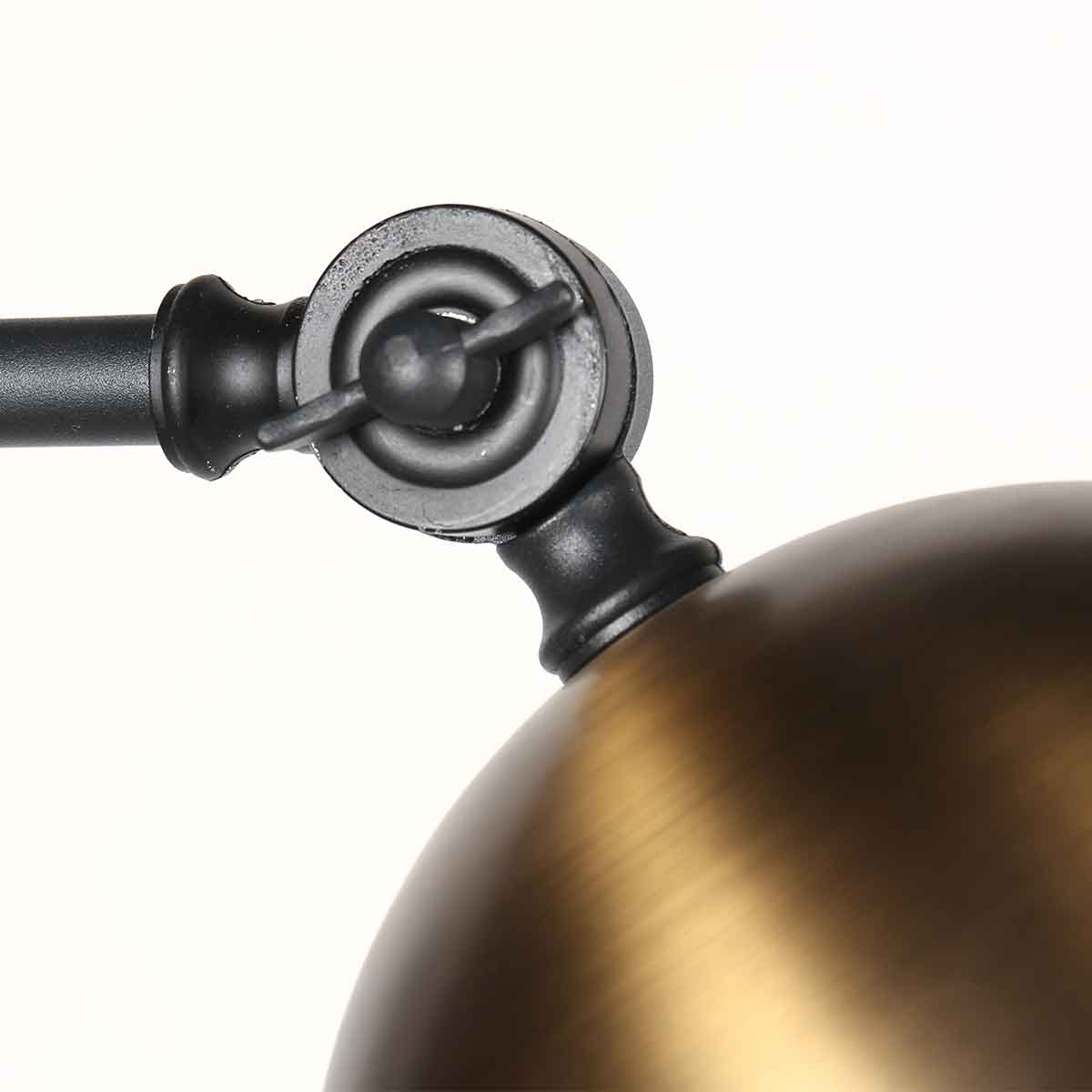 Applique murale noire rétro avec abat-jour bronze Steinhauer Pintino – Image 11