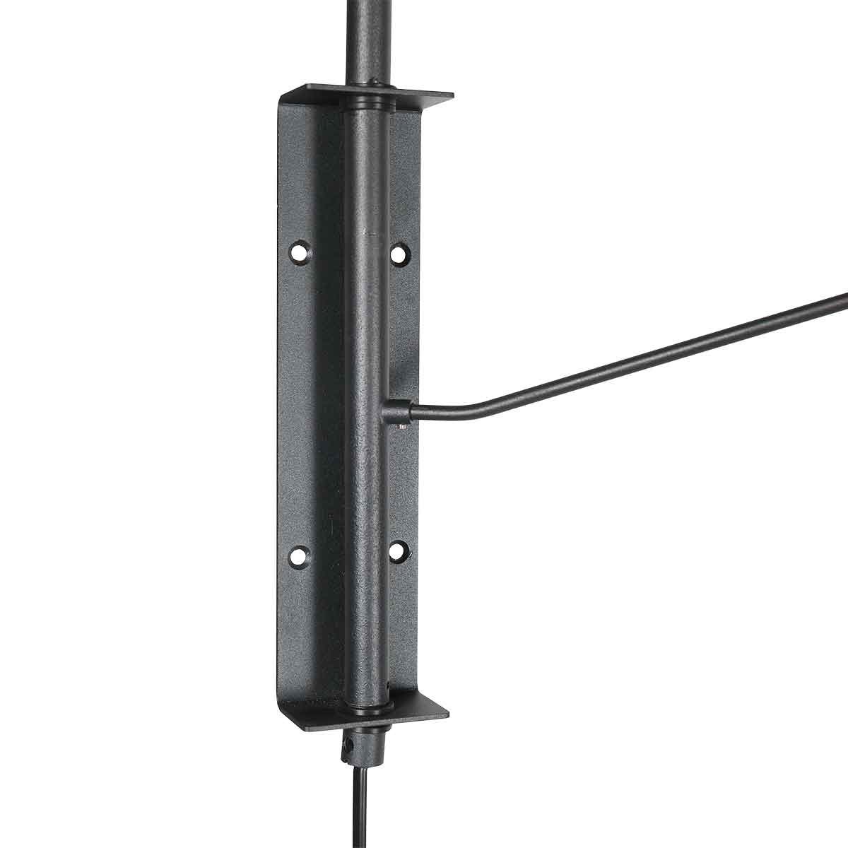 Applique murale noire rétro avec abat-jour bronze Steinhauer Pintino – Image 12