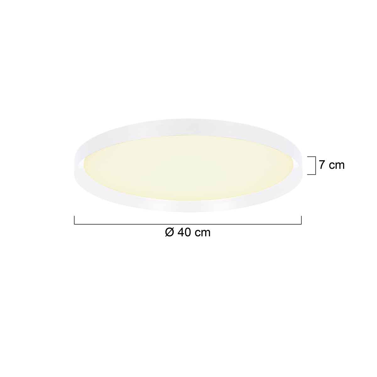 Plafonnier rond moderne blanc Steinhauer Flady – Image 3