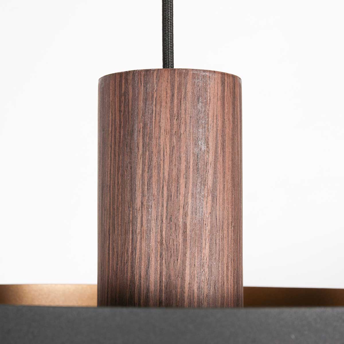 Suspension ronde rétro en bois Anne Lighting Flinter – Image 8