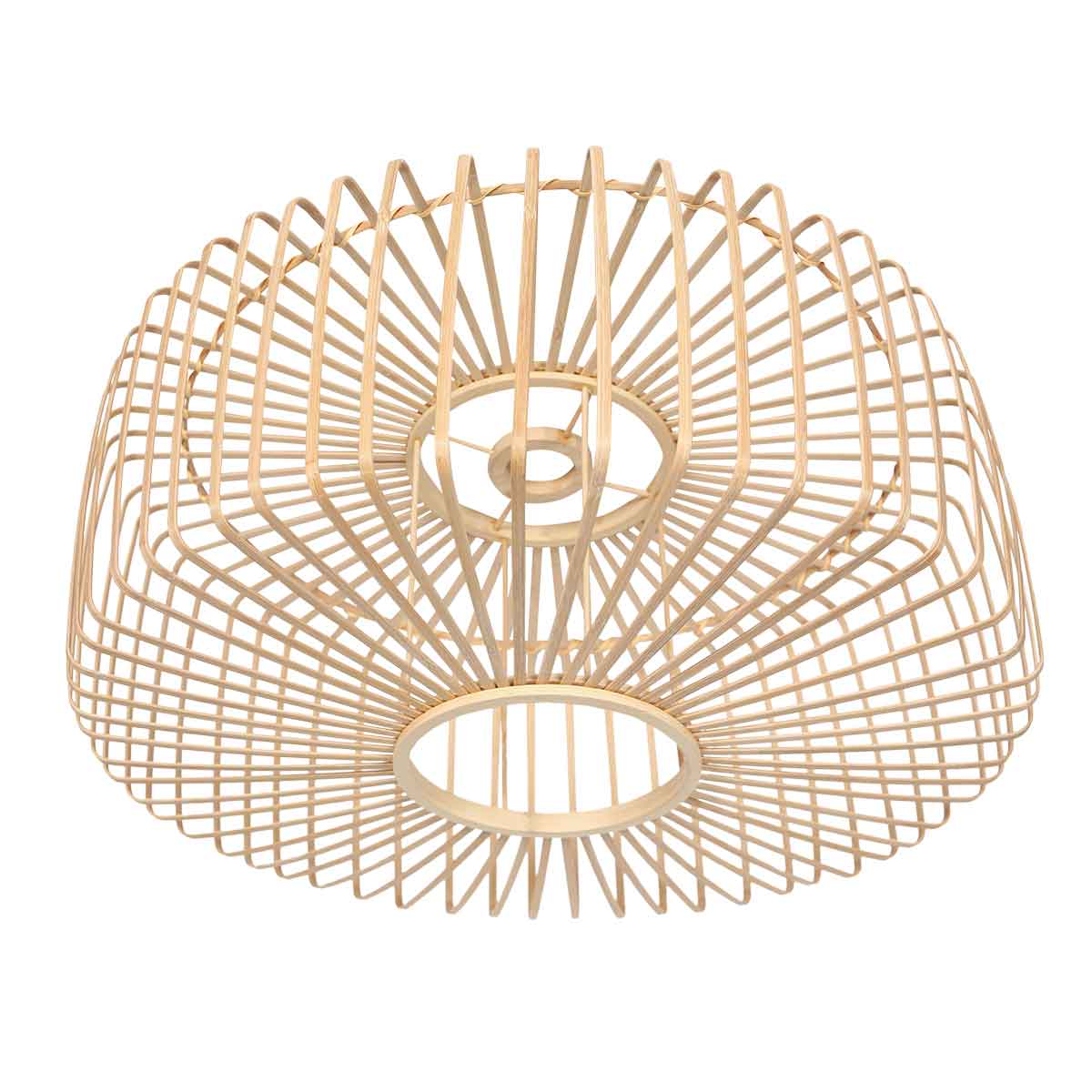 Lampadaire en bambou et métal noir au design tendance Steinhauer Bloeba – Image 6