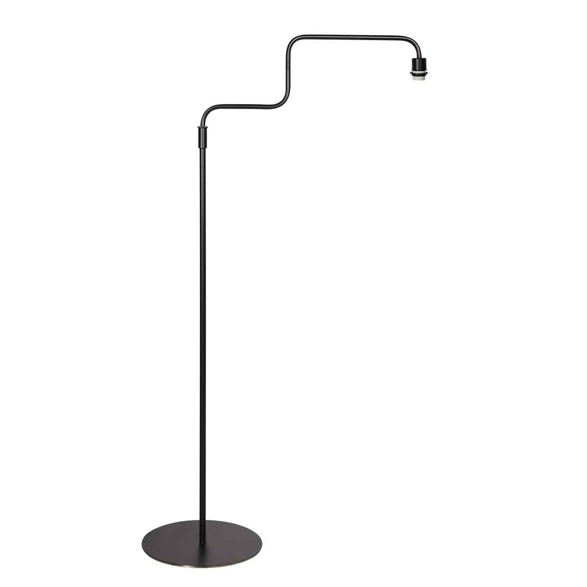 Lampadaire tendance en métal noir Steinhauer Bloeba