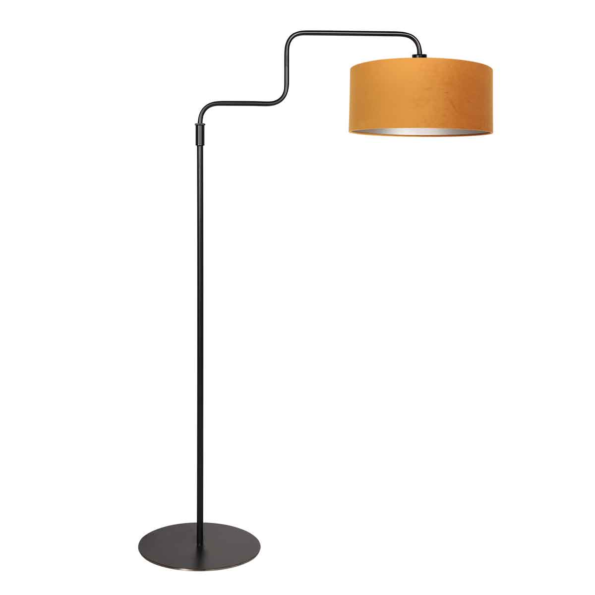 Lampadaire en velours doré pour une touche luxueuse et élégante Steinhauer Bloeba