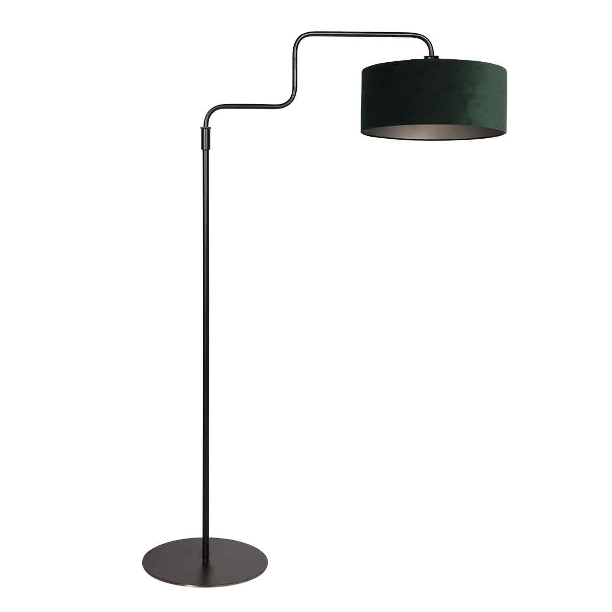 Lampadaire en velours vert pour une ambiance cosy et chic Steinhauer Bloeba