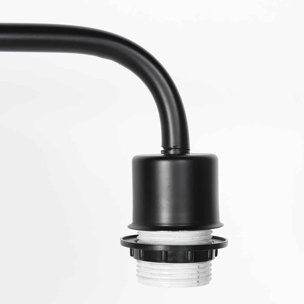 Lampadaire noir ajustable avec abat-jour en tissu élégant Steinhauer Bloeba – Image 3