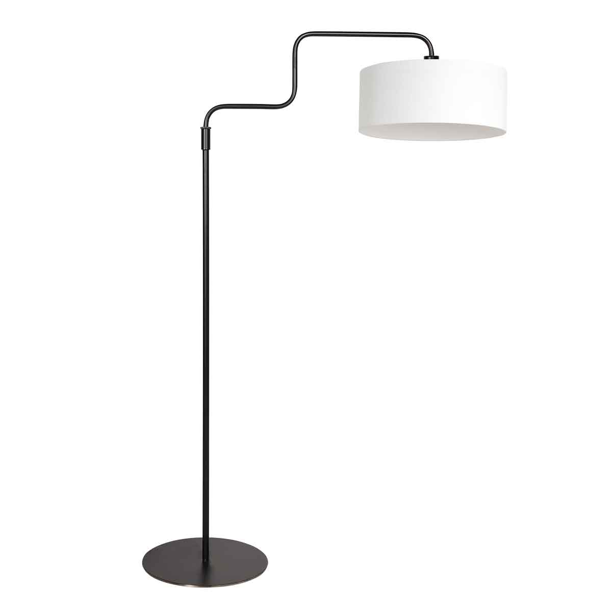 Lampadaire tendance en lin blanc Steinhauer Bloeba