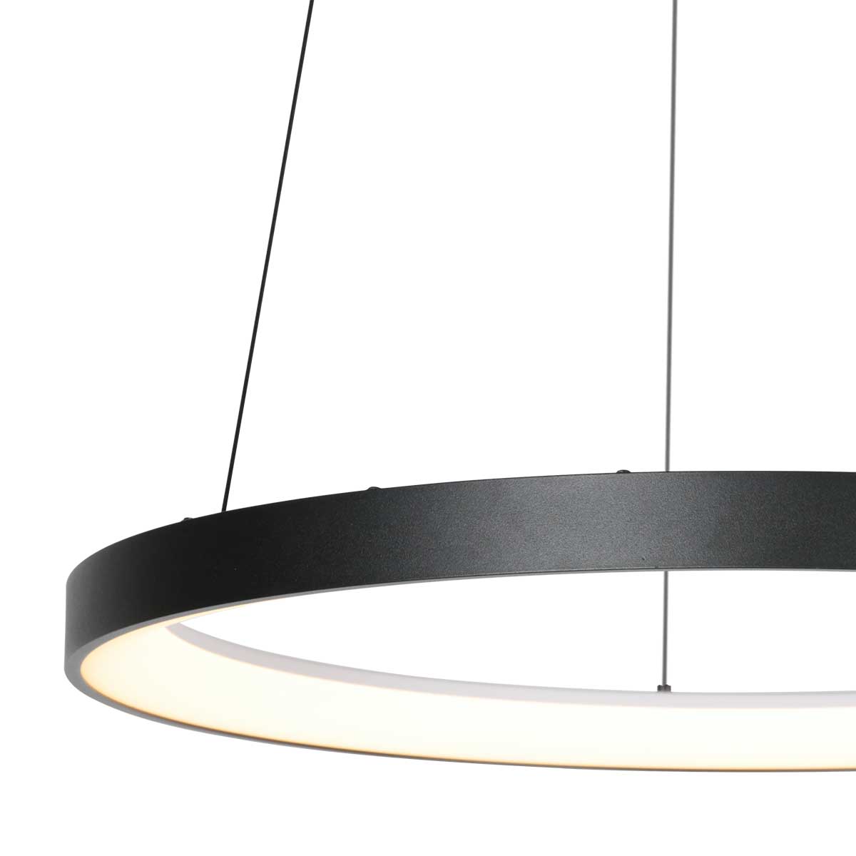 Suspension minimaliste anneau noir Mexlite Circolare – Image 5