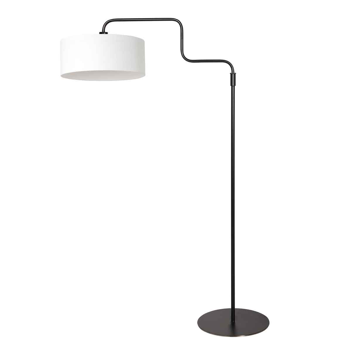 Lampadaire tendance en lin blanc Steinhauer Bloeba – Image 2