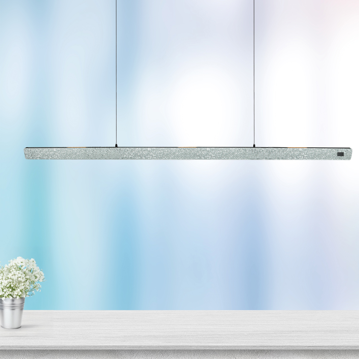 Suspension design en acier champagne avec variateur Steinhauer Fluxy – Image 3