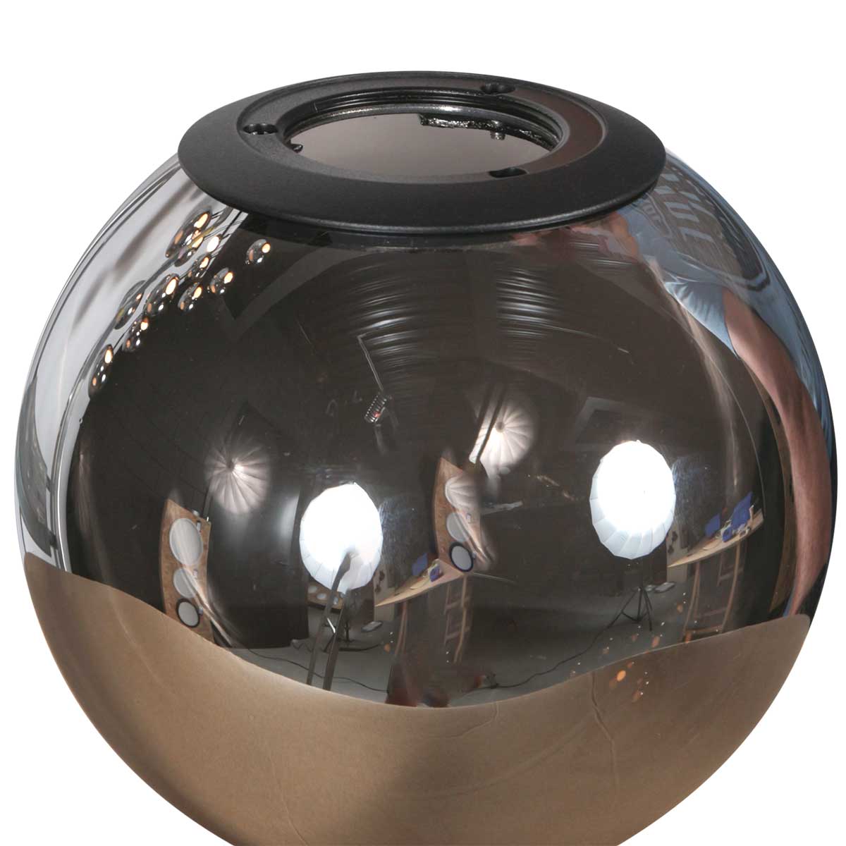 Suspension design en verre fumé LED noir Steinhauer Bollique – Image 11