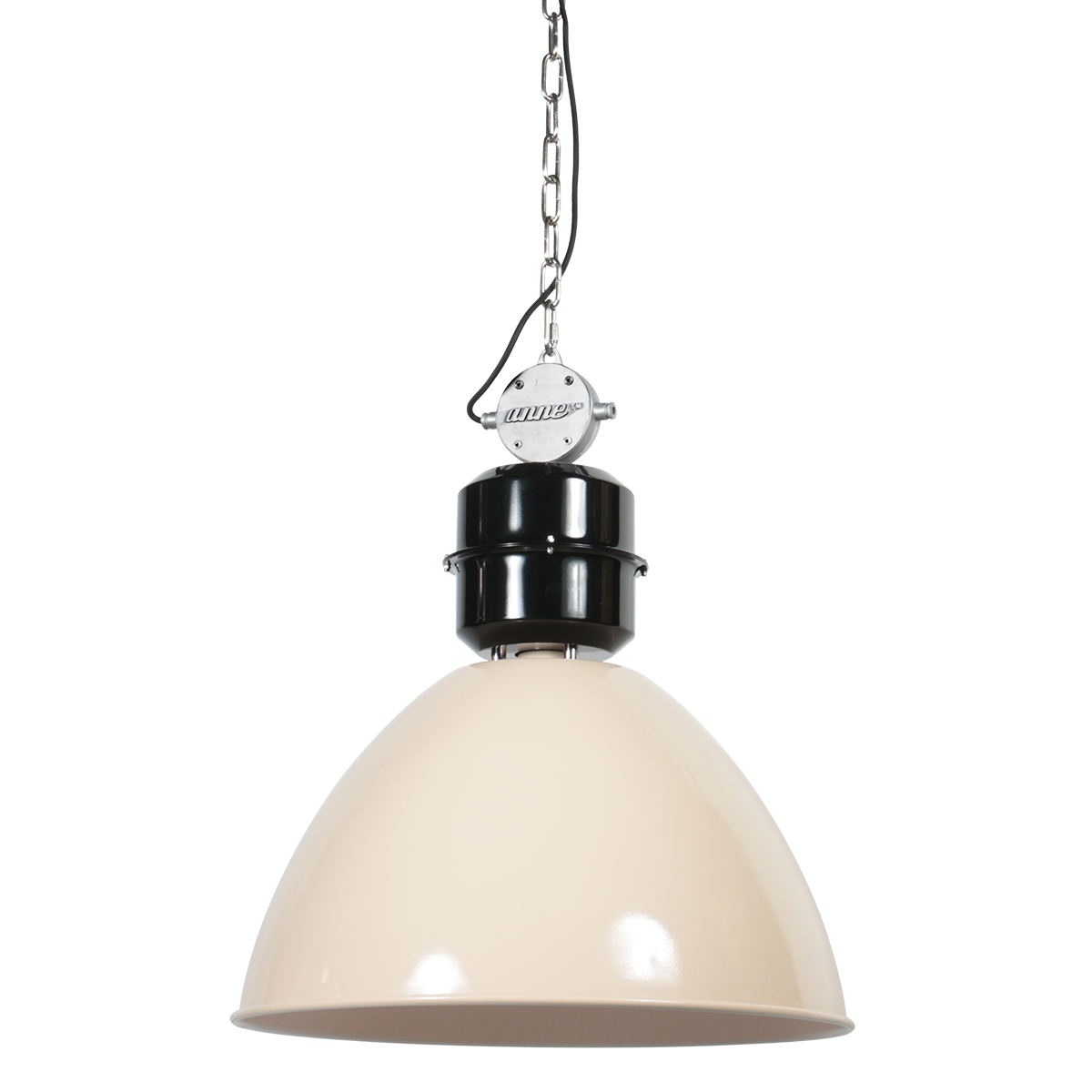 Grande suspension industrielle beige Anne Lighting Frisk