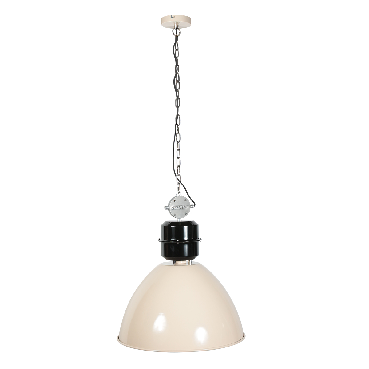 Grande suspension industrielle beige Anne Lighting Frisk – Image 9