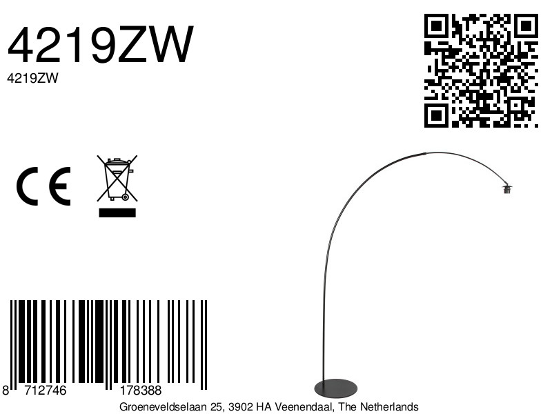 Lampe arc noire tendance Anne Lighting Curve – Image 15