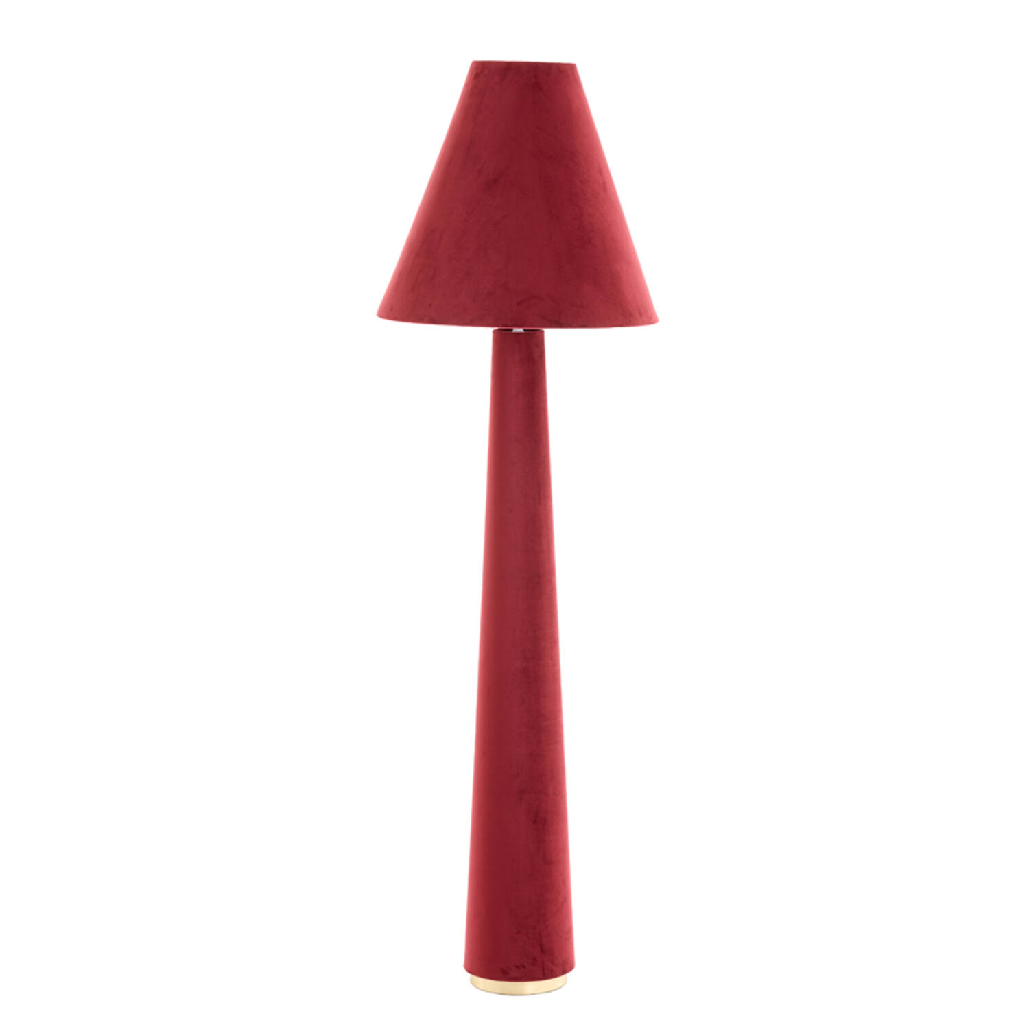 Lampadaire conique en velours orange Light & Living Devia