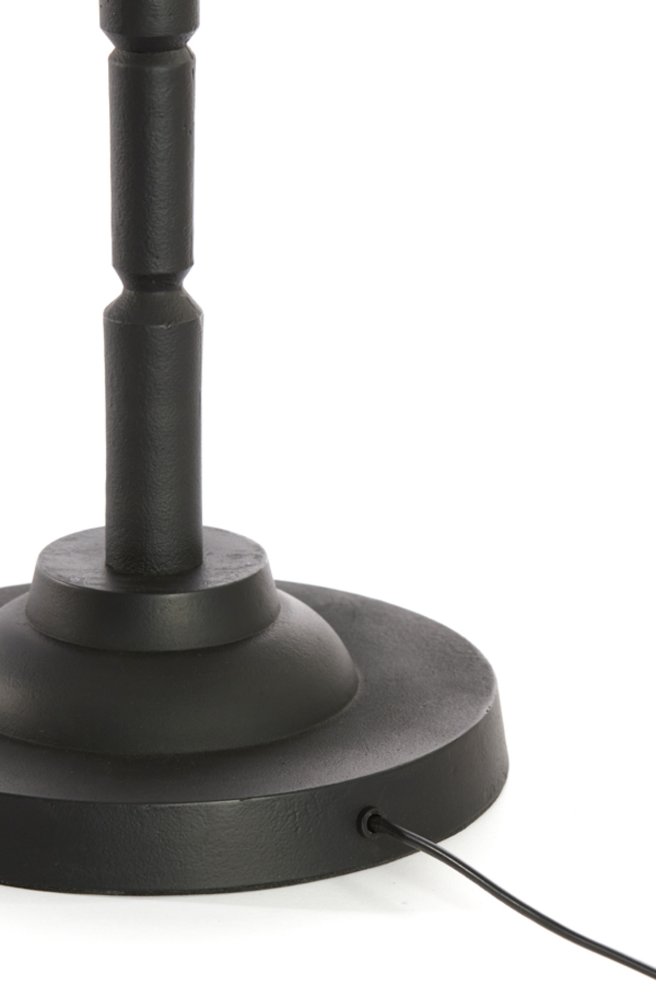 Socle de lampe noir strié Light & Living Kabati – Image 5