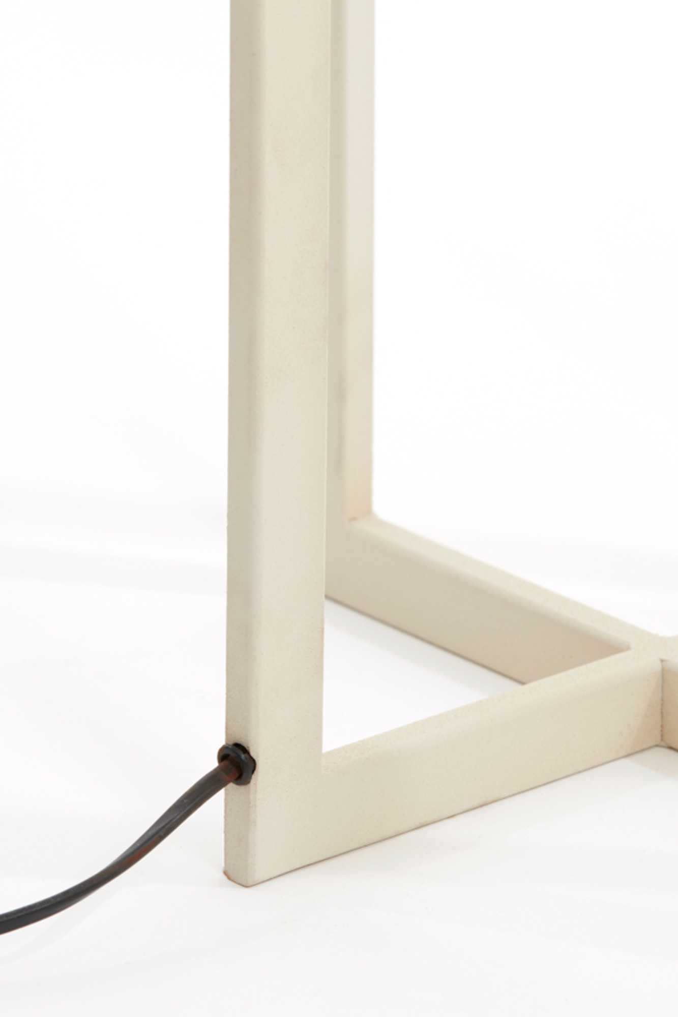 Socle de lampe longue carrée blanche Light & Living Mace – Image 4