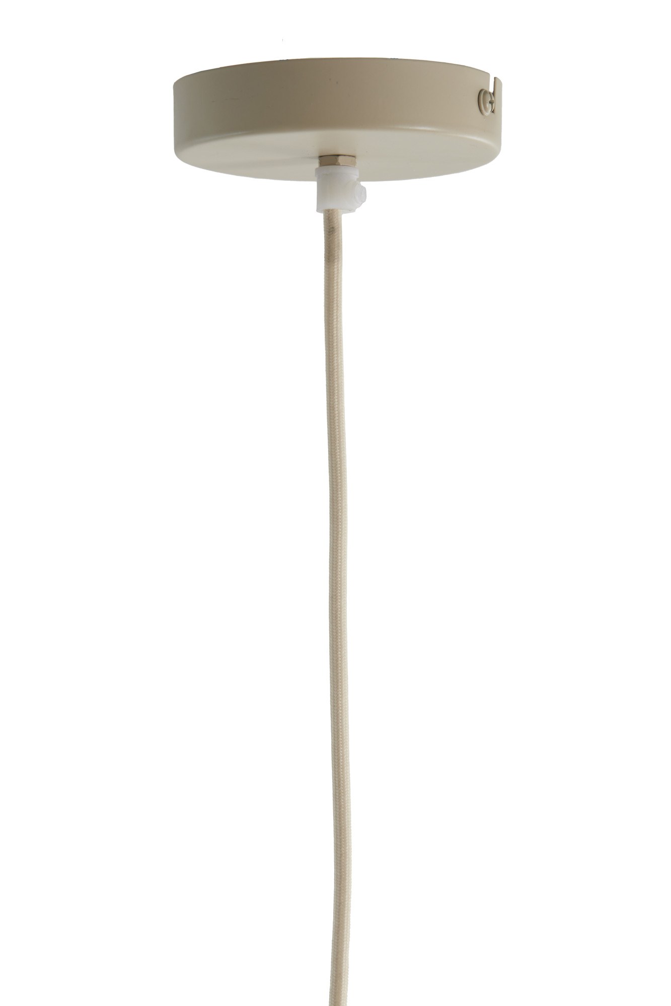 Suspension ovale en papier beige Light & Living Milatos – Image 7