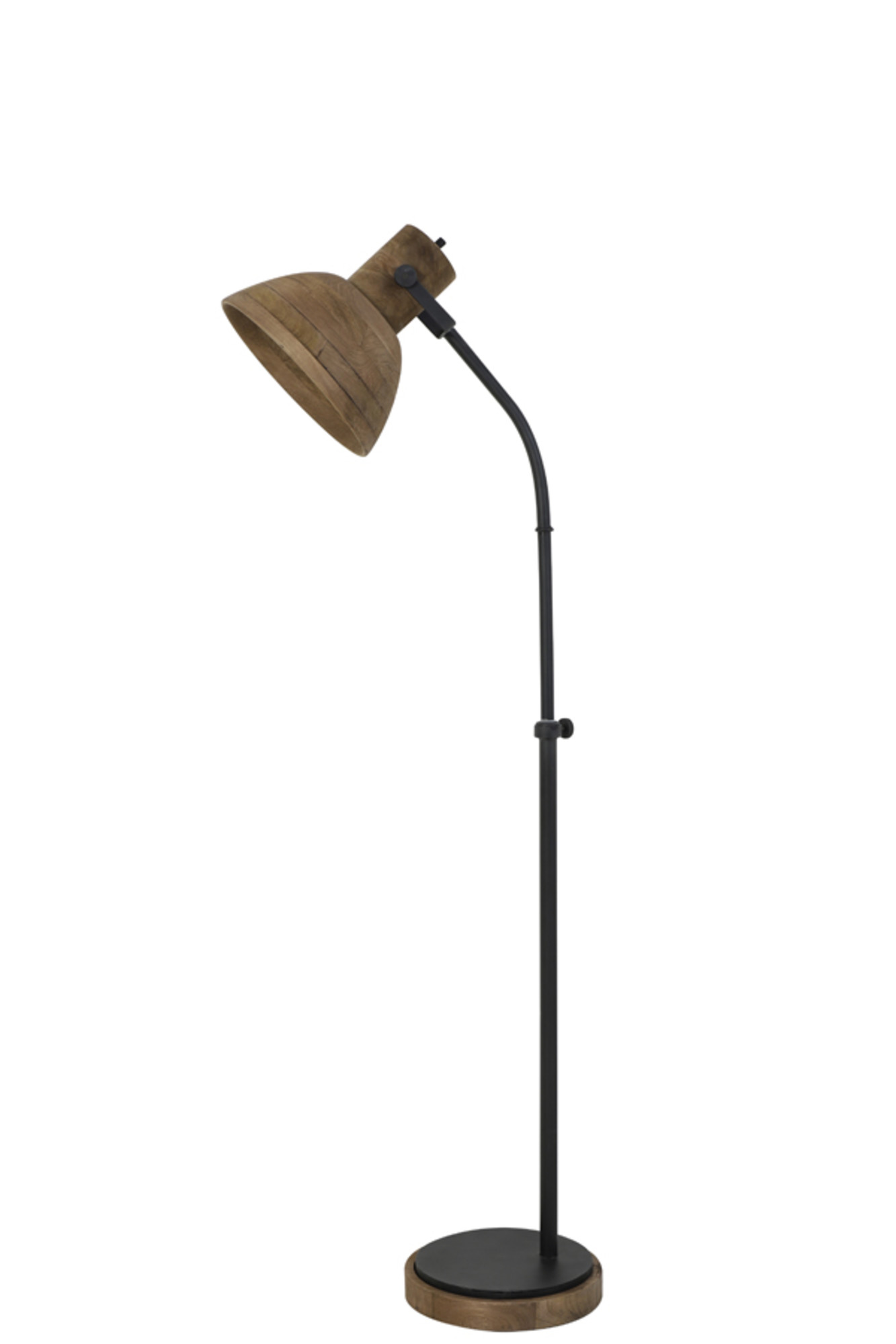 Lampadaire industriel en bois Light & Living Imbert – Image 7
