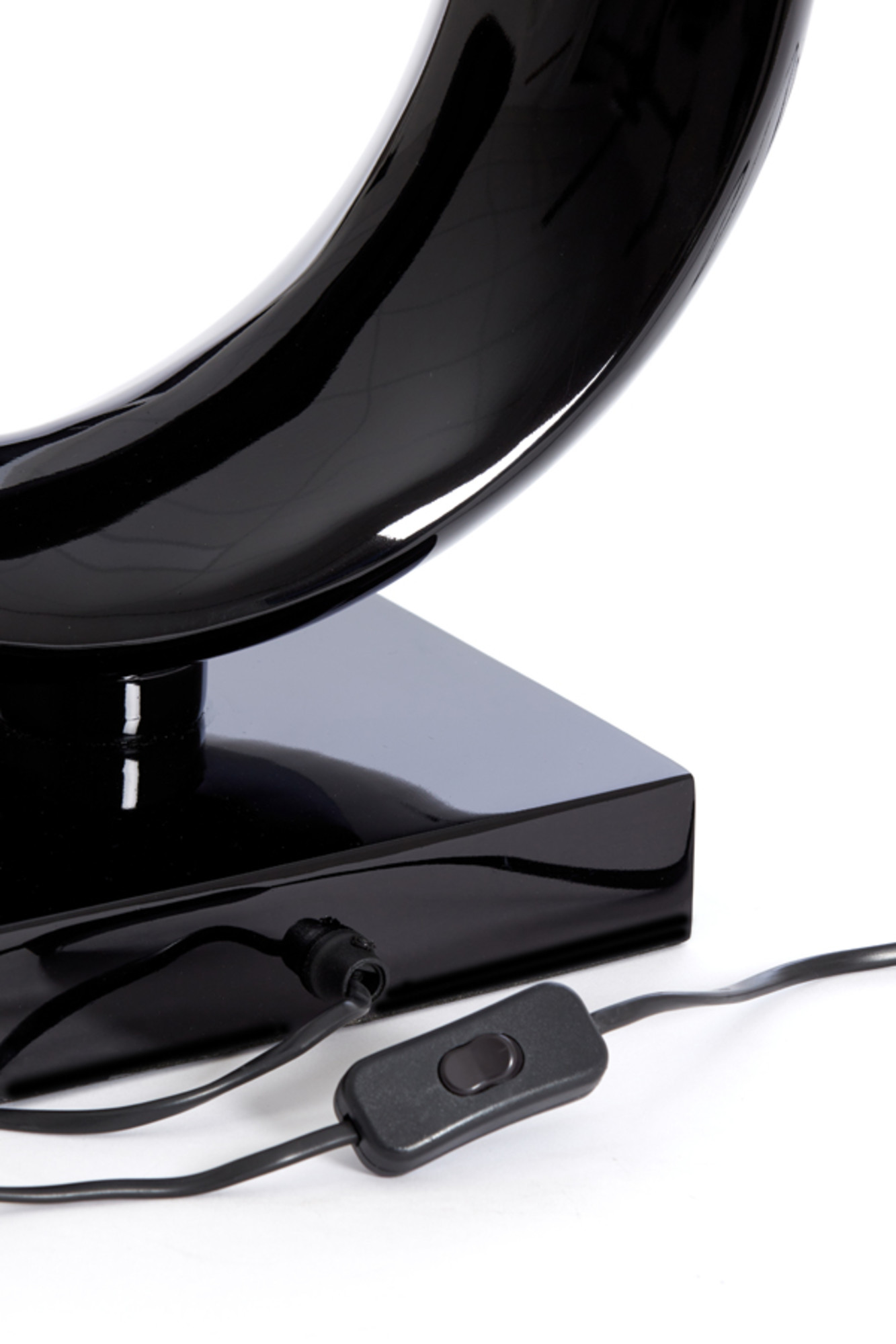 Pied de lampe noir en forme de croissant Light & Living Maan – Image 7