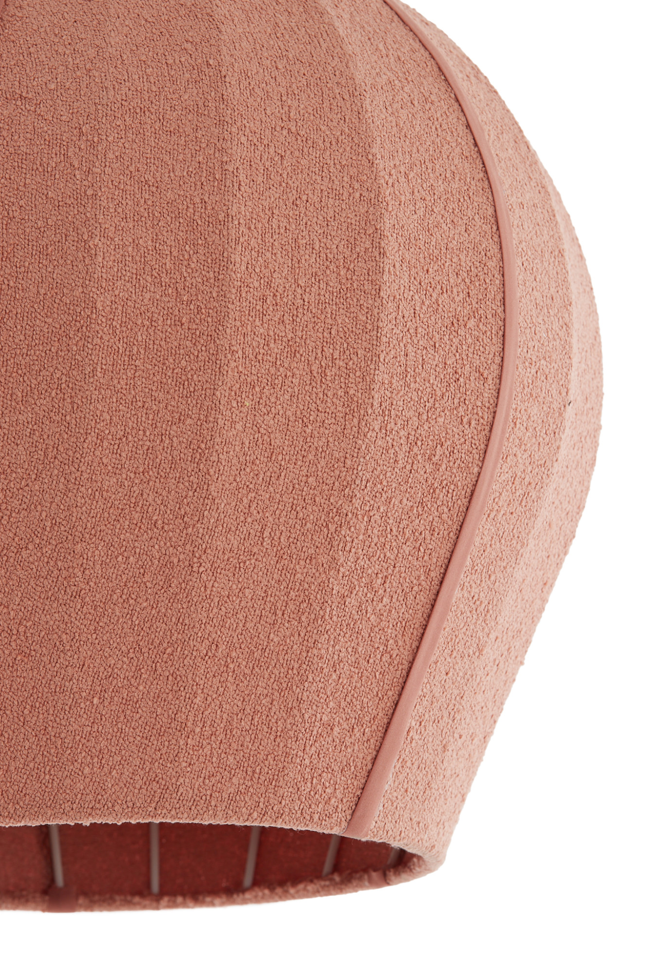 Suspension sphérique rose en tissu Light & Living Zagori – Image 3