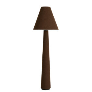 Lampadaire vintage en tissu marron Light & Living Devia