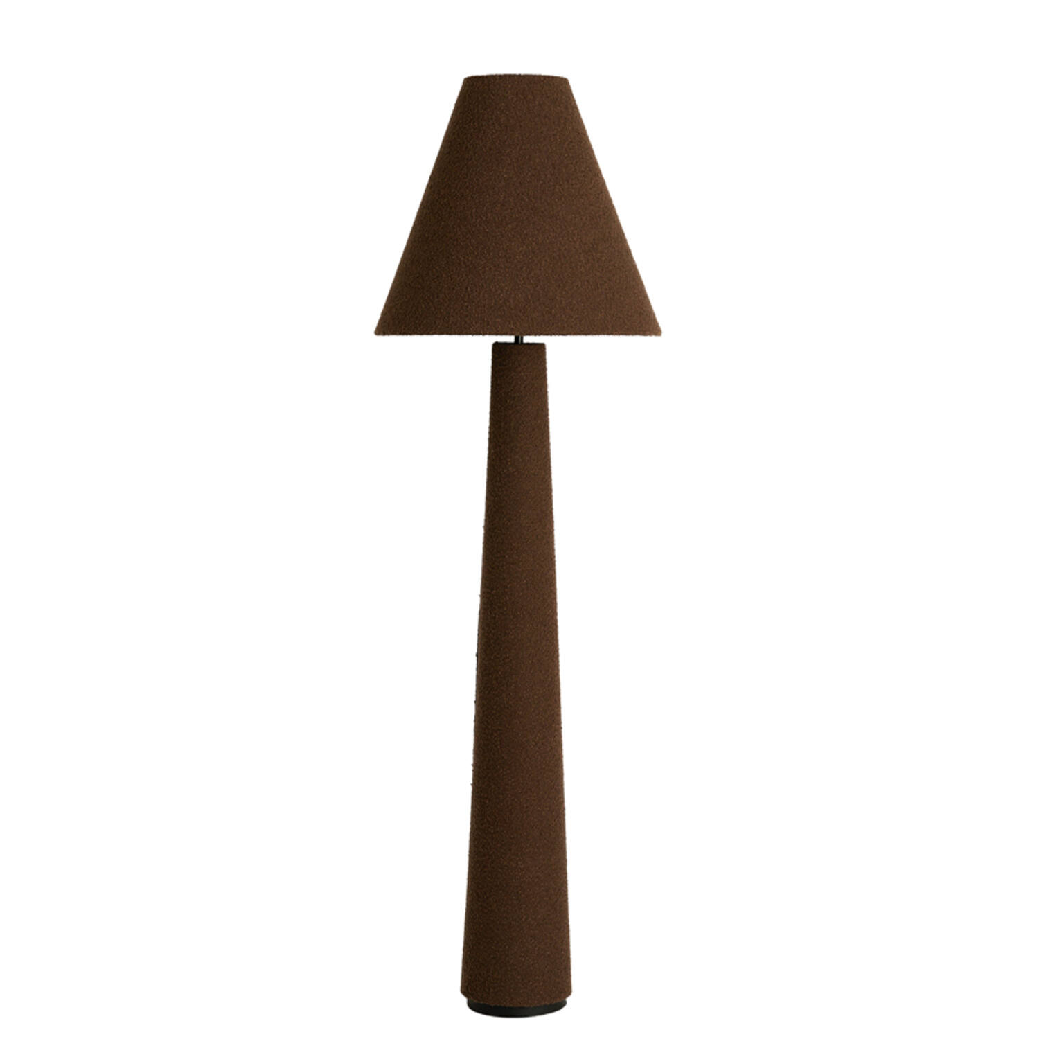 Lampadaire vintage en tissu marron Light & Living Devia