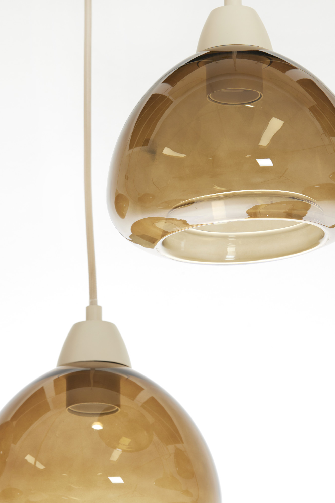 Suspension dorée avec dômes en verre Light & Living Bisho – Image 6