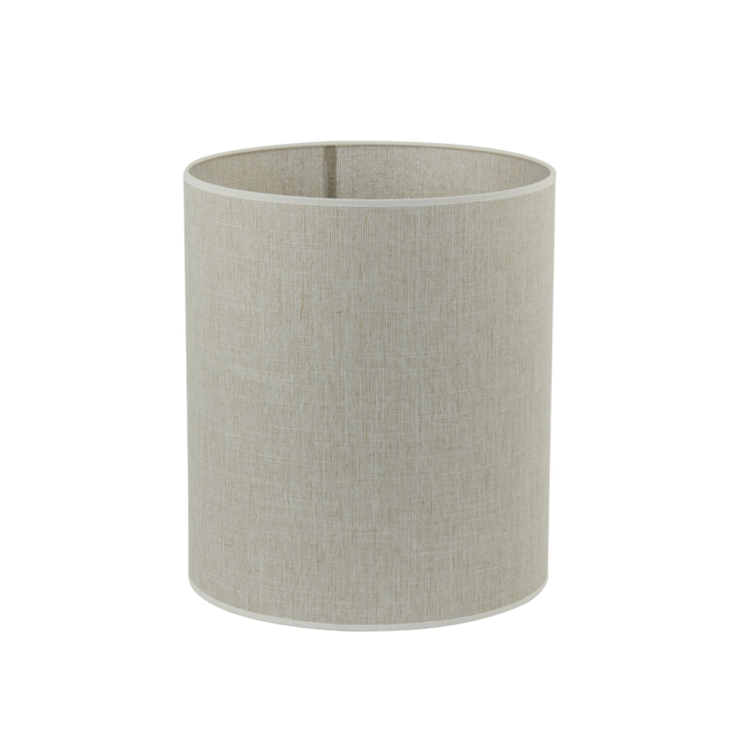 Abat-jour cylindrique en tissu beige Light & Living Breska