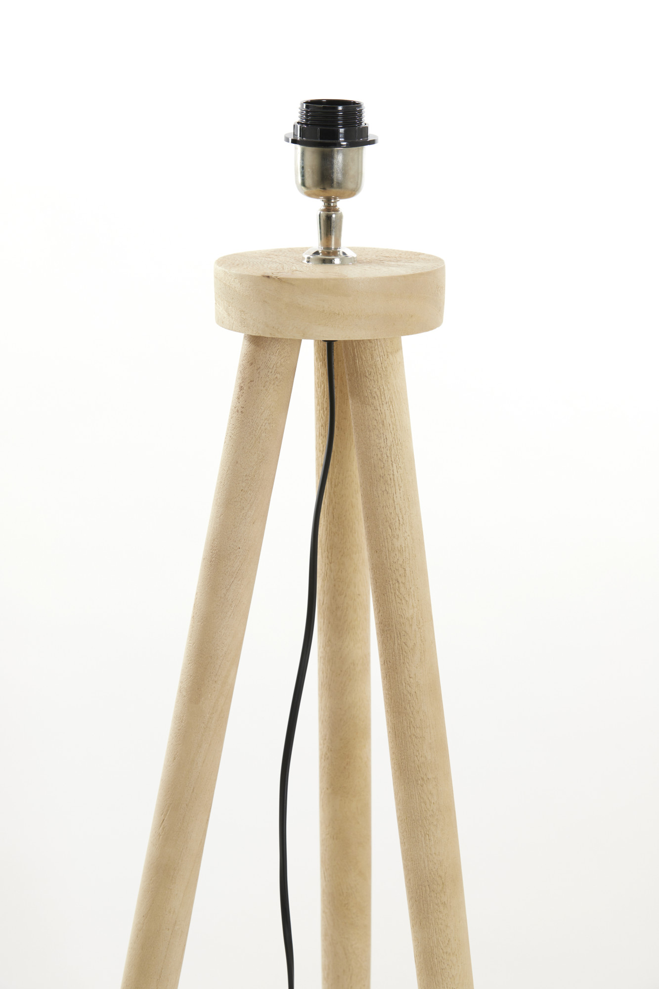 Socle de lampe en bois à trois pieds Light & Living Ilias – Image 6