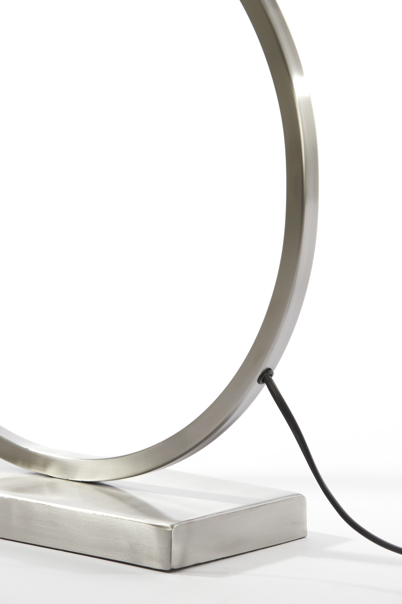 Socle de lampe moderne en métal rond Light & Living Liva – Image 6