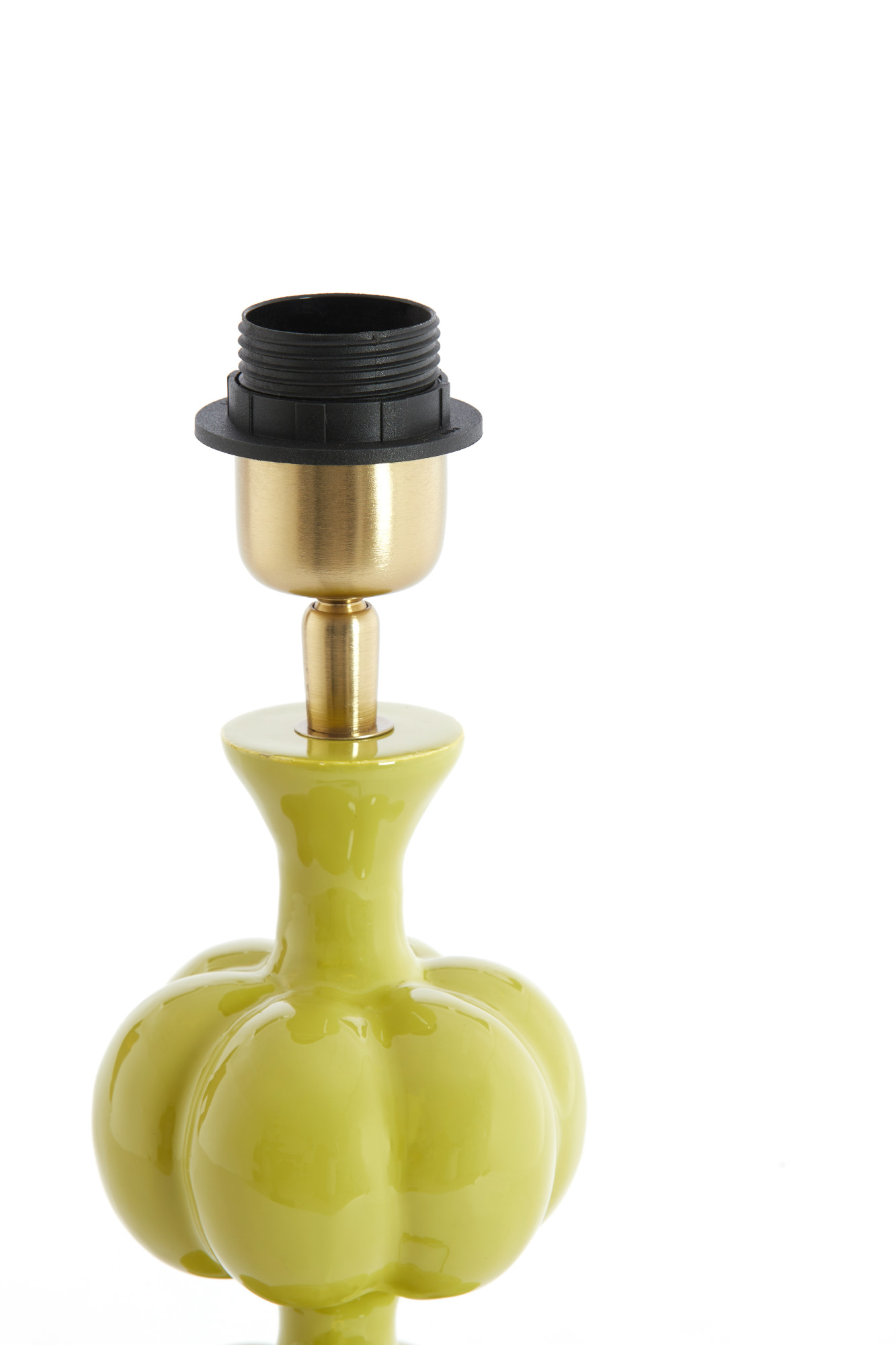 Pied de lampe vert en céramique Light & Living Caldas – Image 3