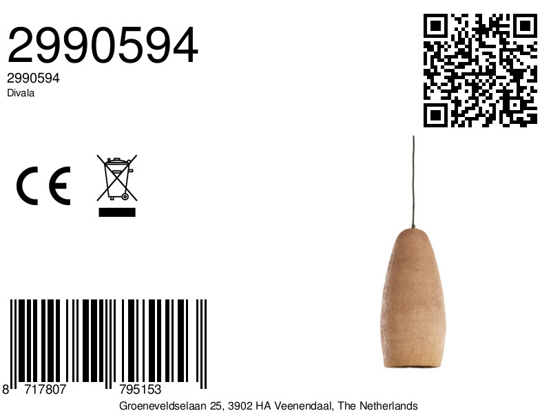 Suspension rustique marron Light & Living Divala – Image 7