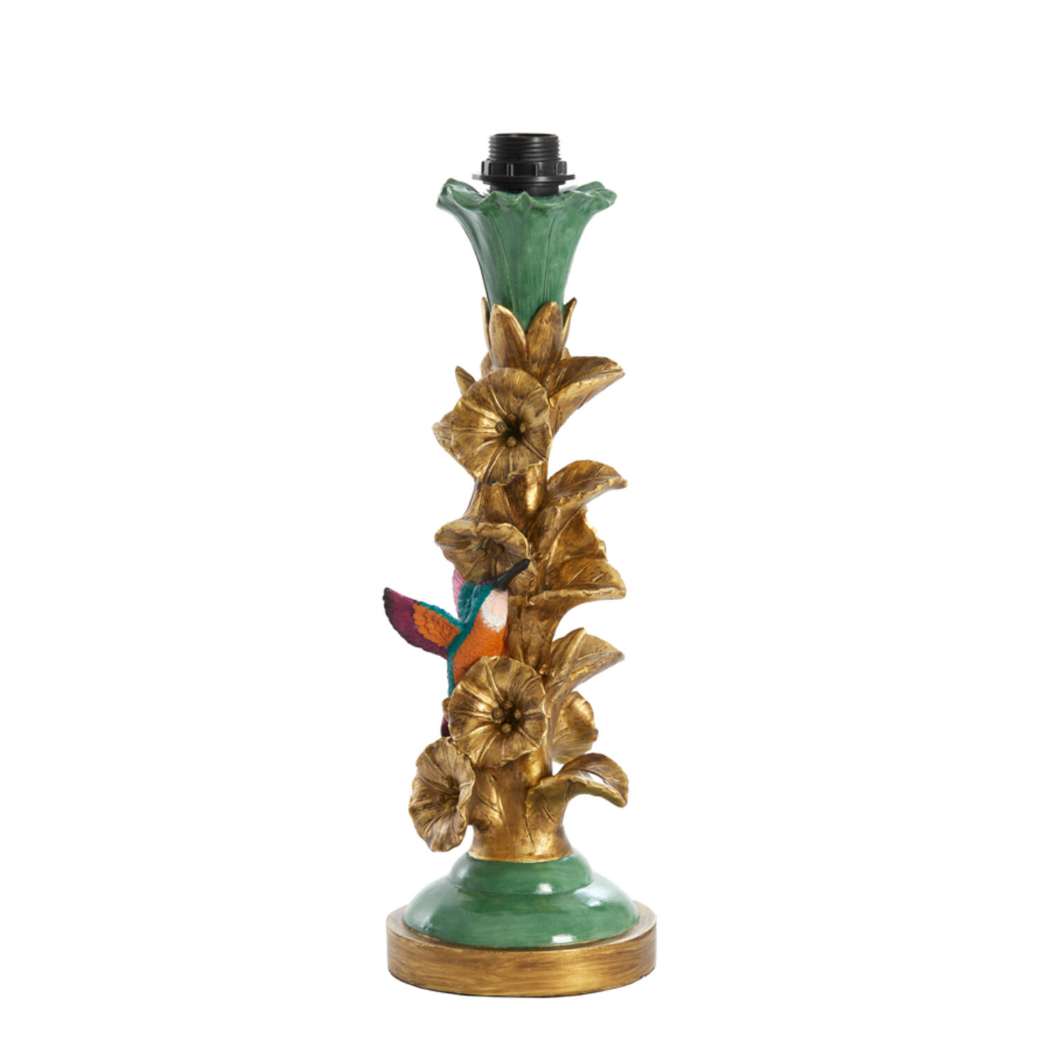 Piedestal de lampe doré et fleuri Light & Living Berisso