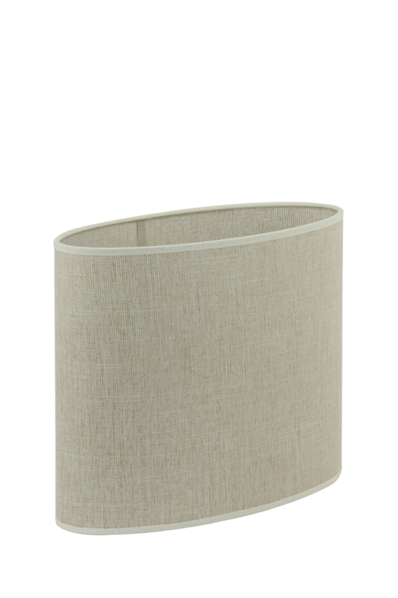 Abat-jour beige en forme cylindrique en tissu Light & Living Breska – Image 3