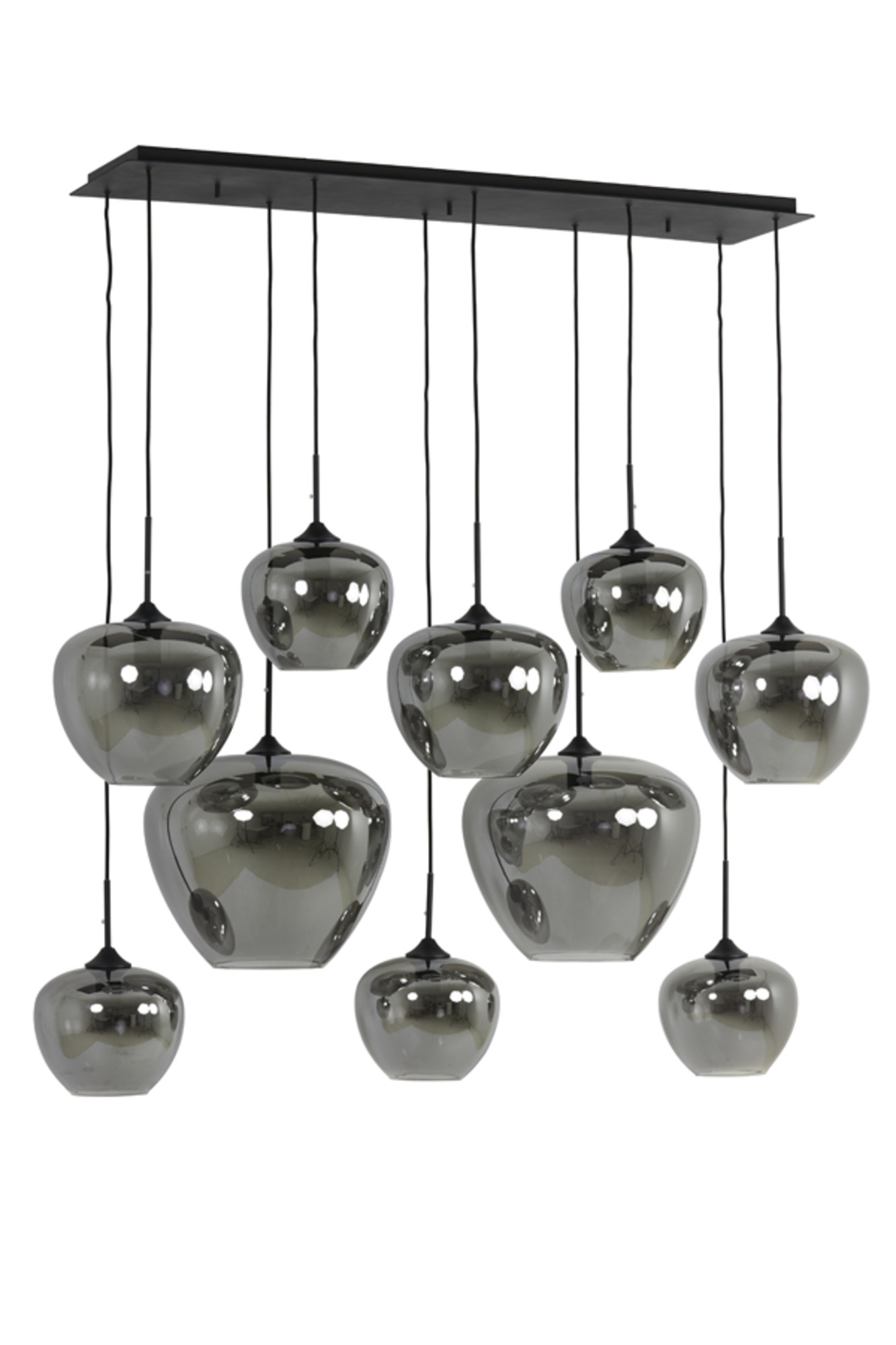 Suspension multiple en verre fumé Light & Living Mayson – Image 2