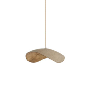 Suspension organique compacte en beige Light & Living Lonia