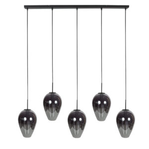 Suspension allongée avec 5 verres fumés en forme de goutte Mexlite HaloSwap