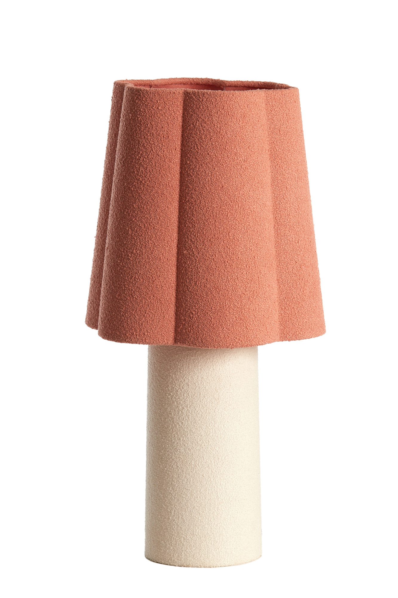 Lampe avec abat-jour rose en tissu Light & Living Musaby – Image 2