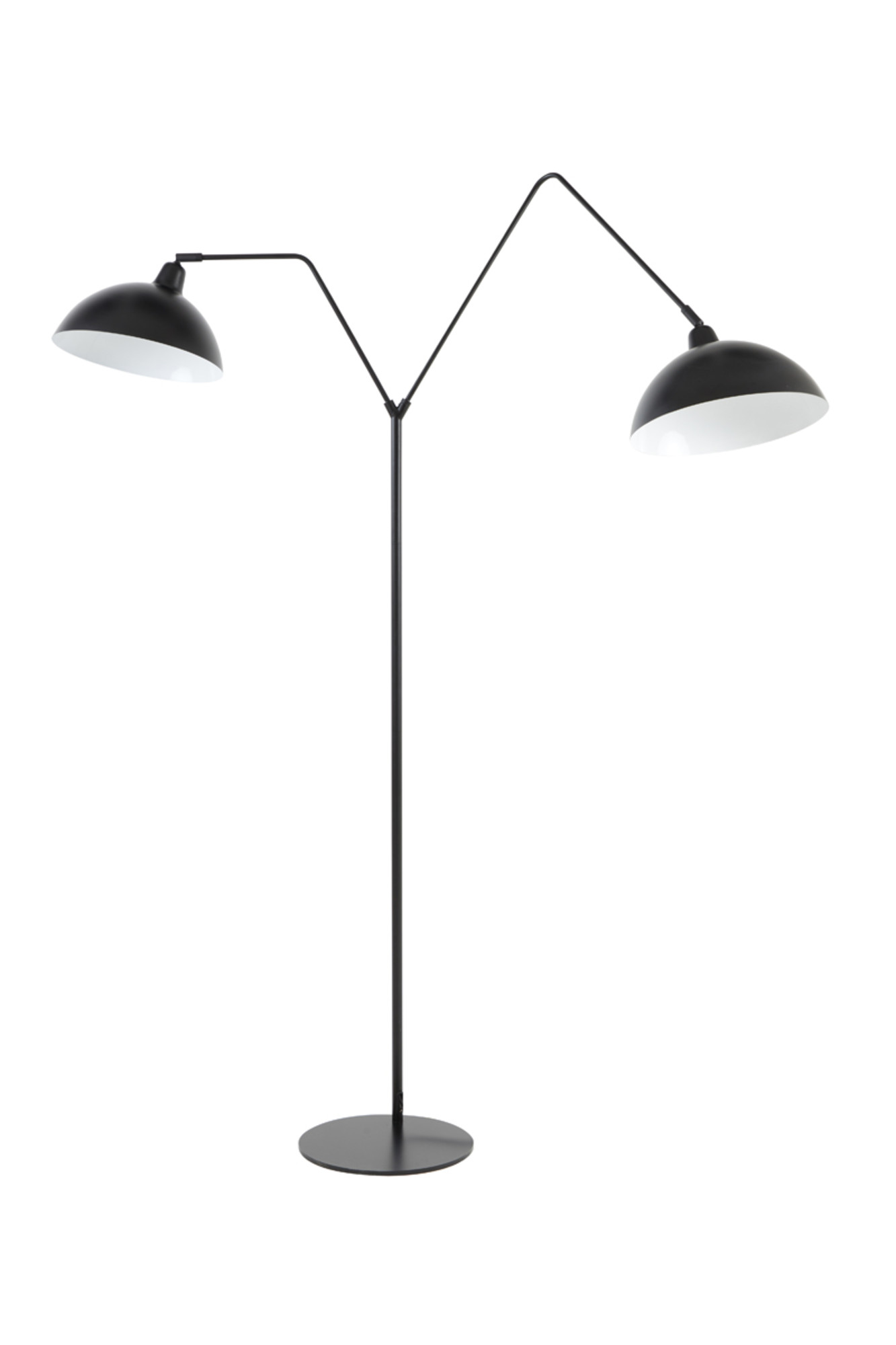 Lampadaire double en métal noir Light & Living Orion – Image 2