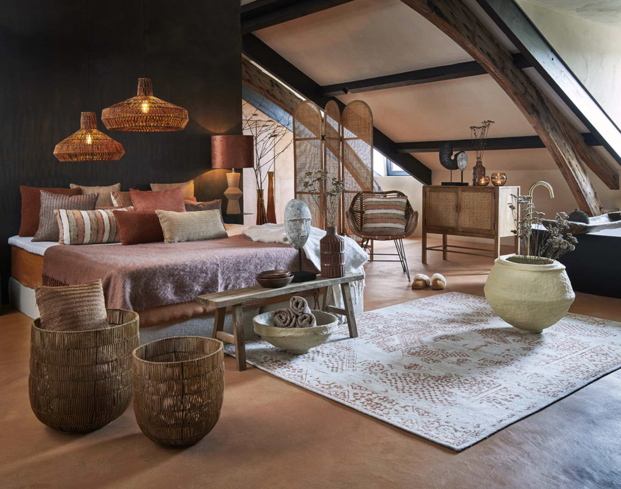 Pied de lampe élégant beige Light & Living Ayla – Image 4