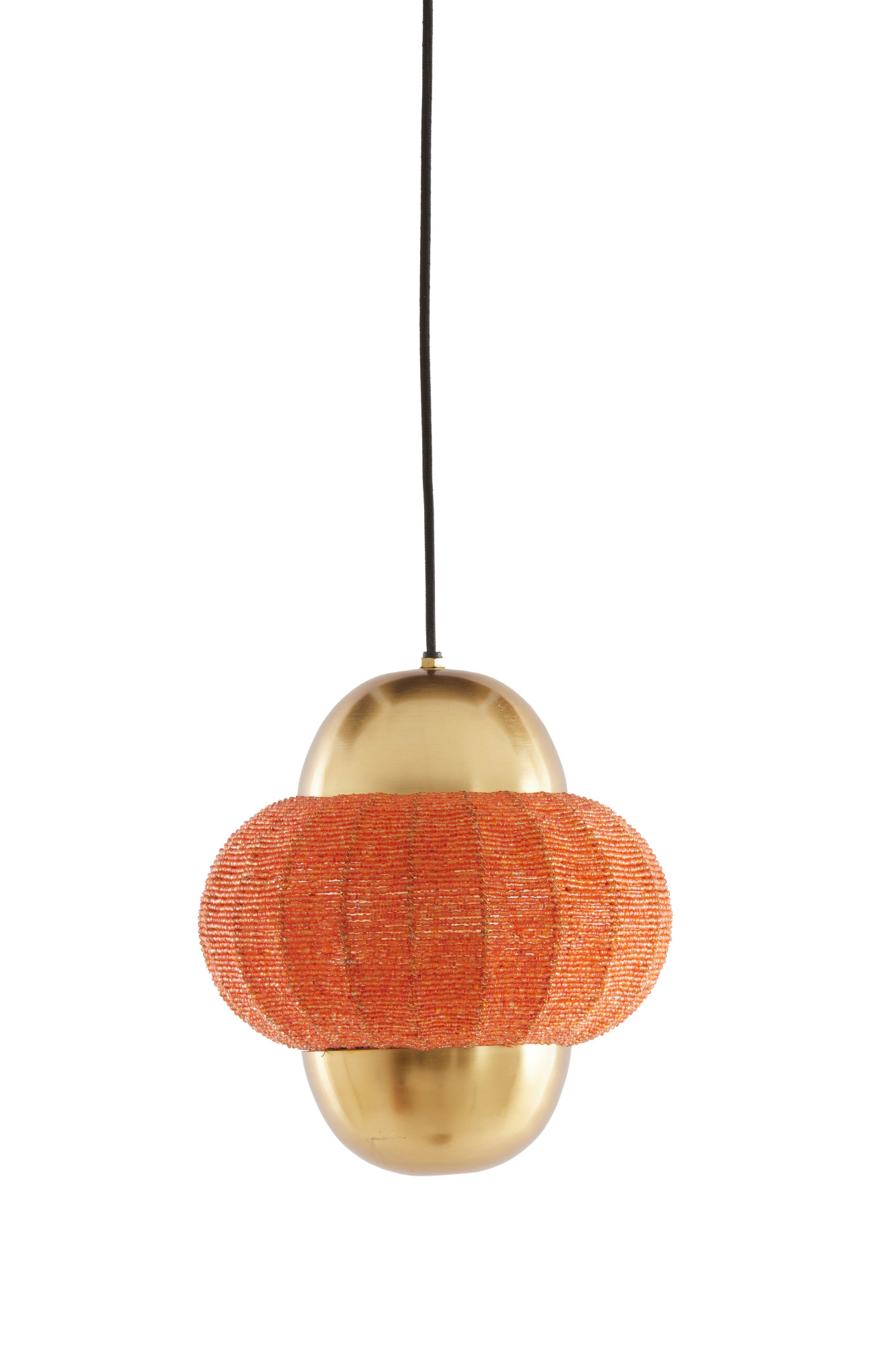 Suspension dorée avec motif orange Light & Living Cetara – Image 2